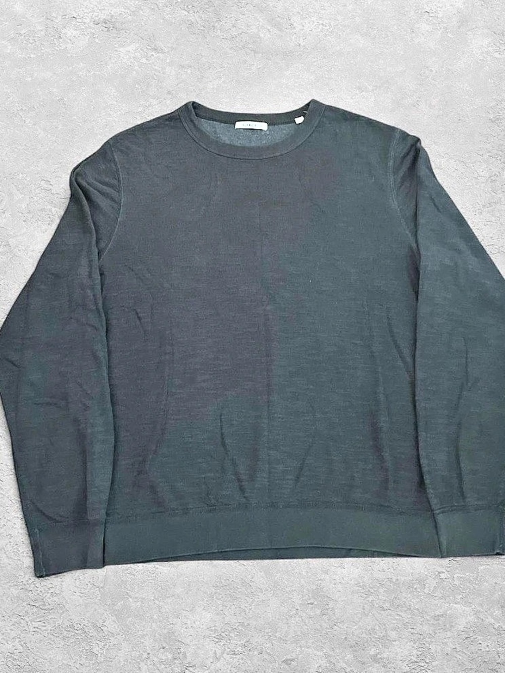 Buck Mason Lightweight Slub Knit Long Sleeve Tee Charcoal M Minimalist